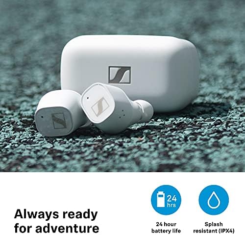 Sennheiser CX Plus True Wireless Earbuds - Bluetooth In-Ear Headphones for Music and Calls with Active Noise Cancellation, Customizable Touch Controls, IPX4 and 24-hour Battery Life - White - Image 3