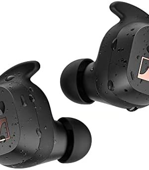 Sennheiser Sport True Wireless Earbuds - Bluetooth in-Ear Headphones, Music and Calls with Adaptable Acoustics, Noise Isolation, Touch Controls, IP54 27-Hour Battery, Black